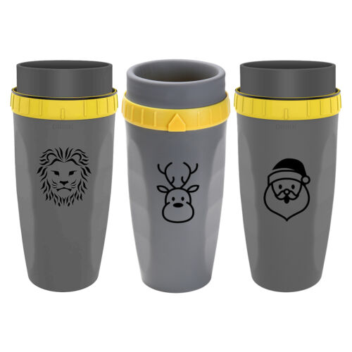Twistable Top Cup 300ml Close Water Leakproof Cup with Straw Travel Coffee Mug