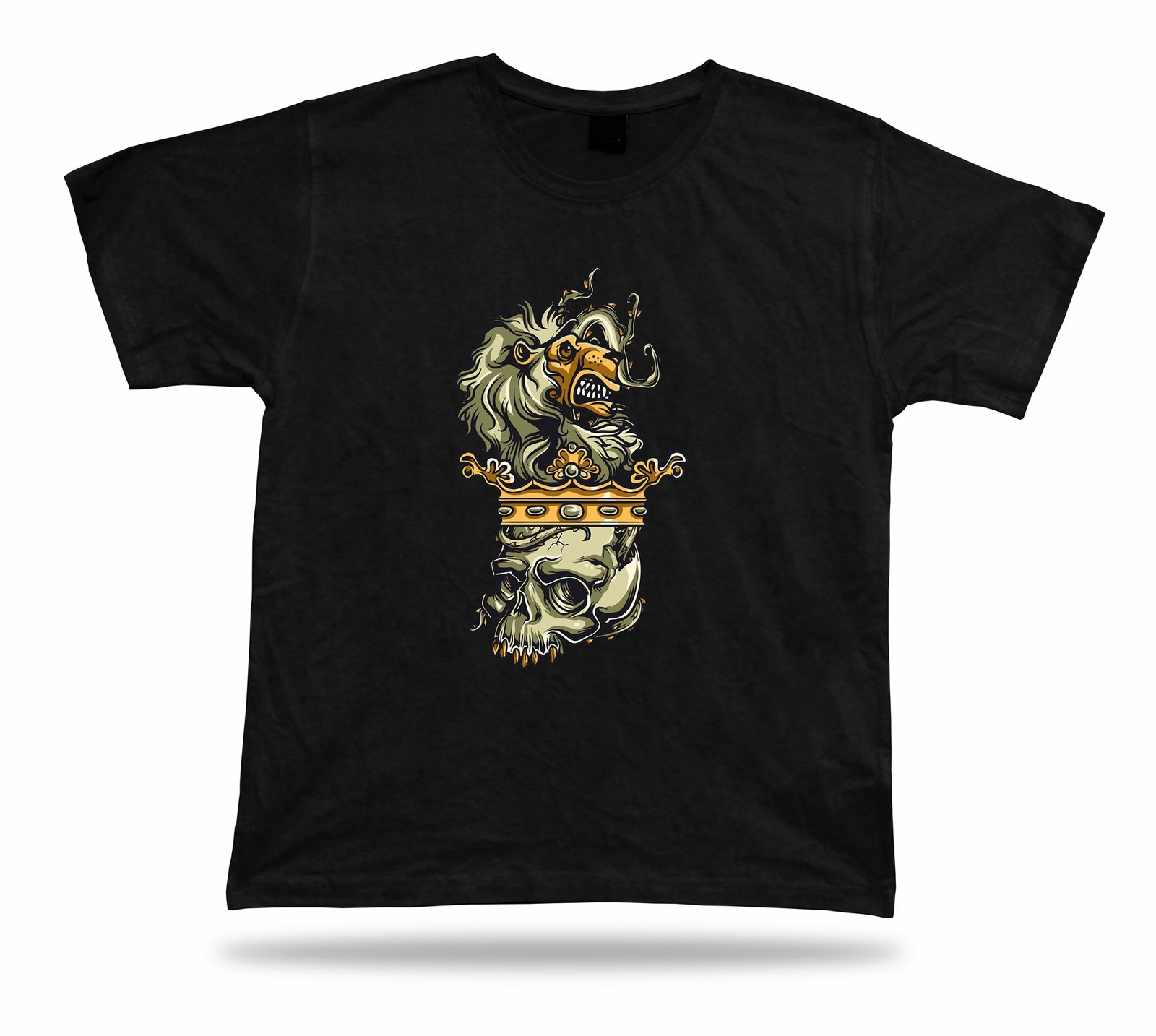 Angry Lock Lion Crown awesome cool vector t shirt tee design present gift idea