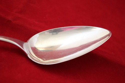 Sterling Shell Leaf 8 1/2" Tablespoon (Serving) 13t CH Maker (1856) 55g - Picture 15 of 16