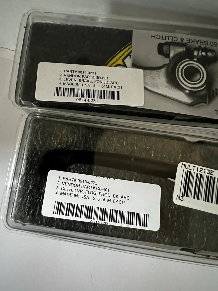 Pieza de palanca de freno y embrague plegable de aluminio ARC 6061 # CL-301 Foto 3 de 4