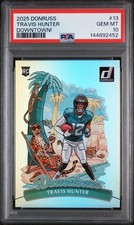 2025 PANINI DONRUSS DOWNTOWN #13 TRAVIS HUNTER PSA 10