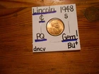 1948S Lincoln Cent Gem BU+ SPLENDID!!! PQ!!!! COOOOOOOOL!!!!!!