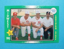 1990 Grand Slam Minors Midwest League All-Stars #53 Southern Division Staff
