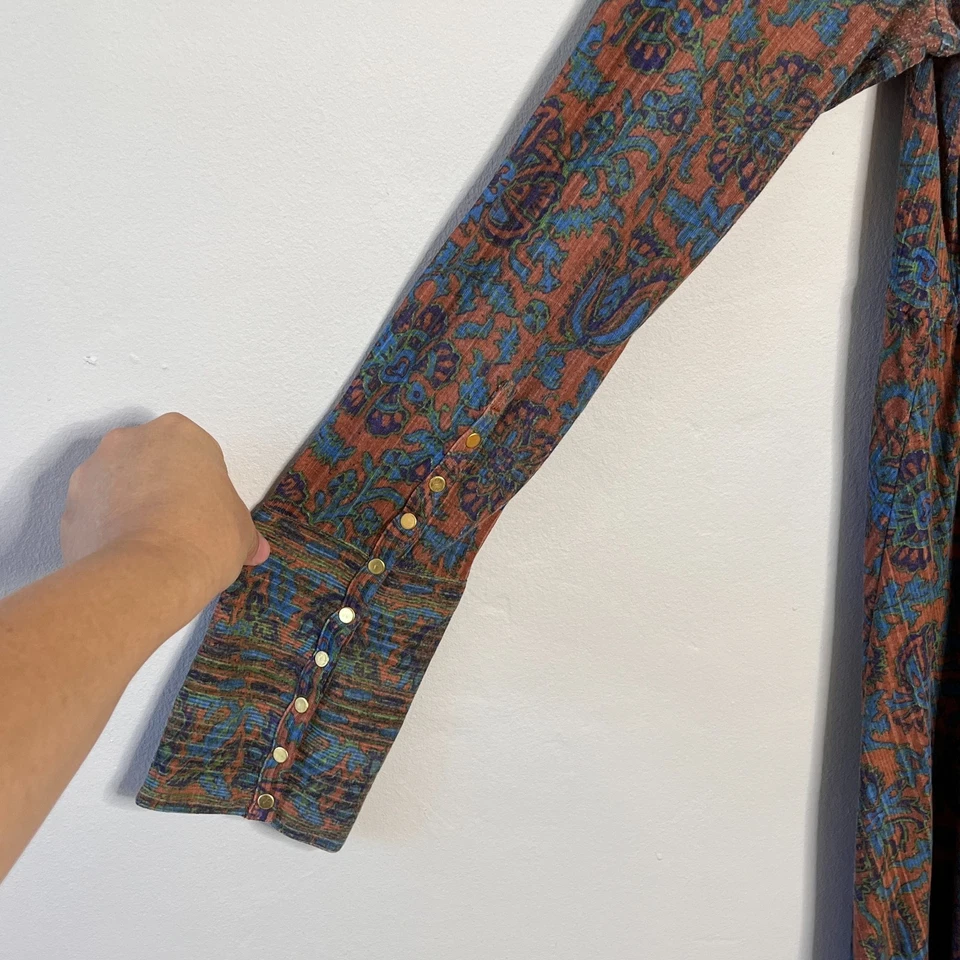 Maxi túnica de punto Free People Maribelle manga larga con botones dorados talla L Foto 4 de 4