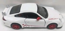 KINSMART DISPLAY 1:36 2010 PORSCHE 911 GT3 RS 5" Diecast Car White Color KT5352D