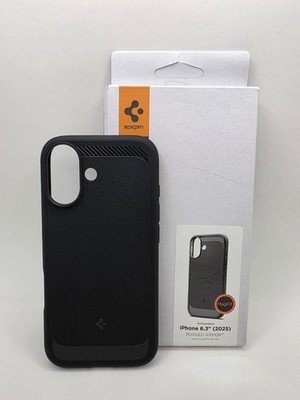 Spigen iPhone 17 6,3'' Hülle Rugged Armor mit MagSafe Slim Matt Schwarz ACS09975