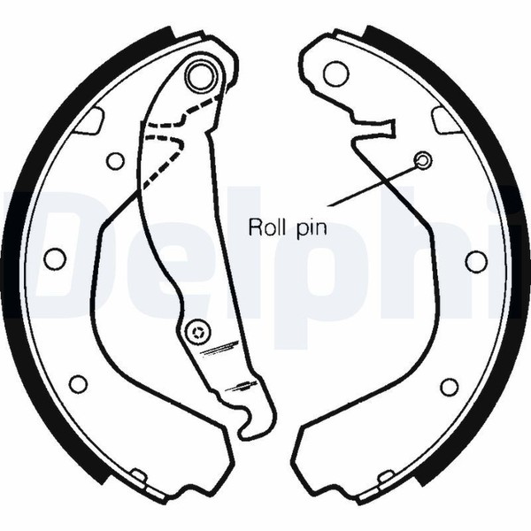 Bremsbacken Hinten FüR Opel Corsa A S83 CC TR Kadett D 31-34 41-44 32 42 83-94-image