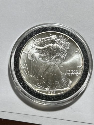 1995 American Silver Eagle 1 Troy Oz. .999 Fine Silver One Dollar Coin Nice