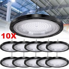 10 Pack 500W UFO LED High Bay Light Industrial Factory Warehouse Shop Commercial