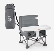 Bright Starts Pop N Sit Portable Booster Seat - Gray