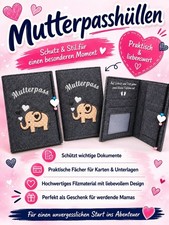 Mutterpassh&uuml;lle aus Filz mit F&auml;chern Zur Aufbewahrung