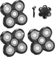 3 pcs Blade Refills for Freebird Head Shaver + 1 Cleaning Brush