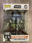 Funko Pop Star Wars Mandalorian w Child #380 Vinyl Figure Deluxe 10" E1