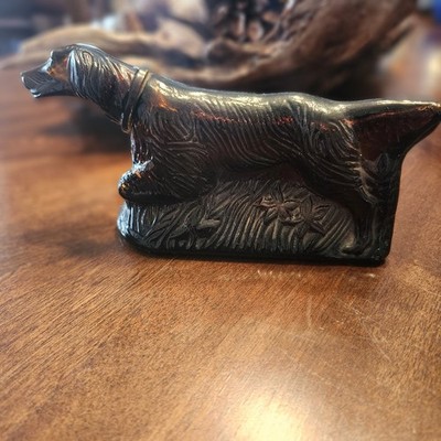 Vintage 1973 Avon Glass Bottle Pointer Dog Tribute Aftershave ''At Point'' Empty