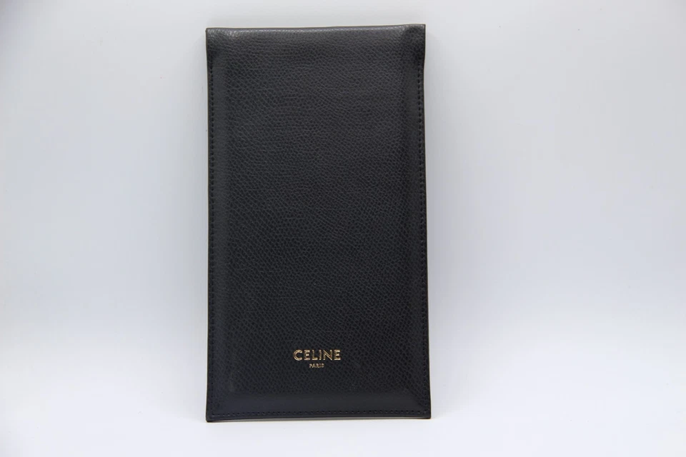 NUEVO CELINE NEGRO GRANDE AUTÉNTICO GAFAS DE SOL ESTUCHE ANTEOJOS CON TELA Foto 2 de 4