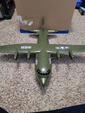 Rare Vintage Giant Tim Mee Toy Hercules C-130 Plastic Airplane Made USA Decor 