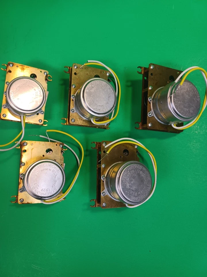 Hanson synchron motor movement, Simplex, American Time 24volt - Image 3 of 4