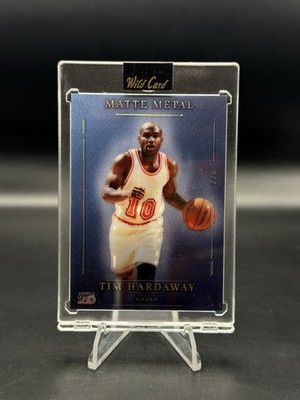Wild Card Matte Metal America 250 Tim Hardaway serial numbered 2/8 basketball