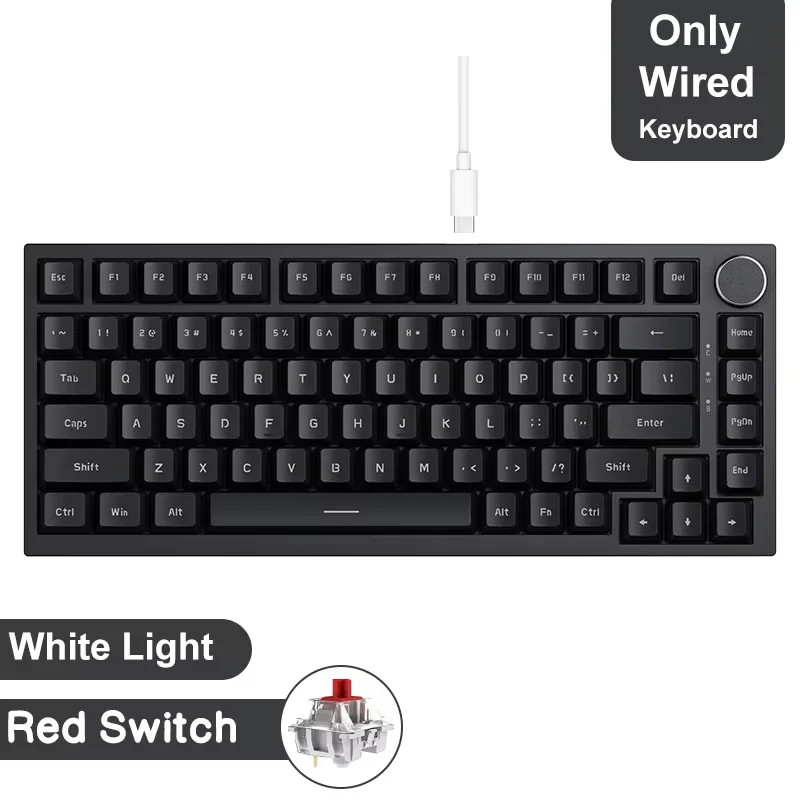 AJAZZ AK820 Pro Wireless Mechanical Keyboard RGB Hot Swap BT 5.1 2.4G USB-C