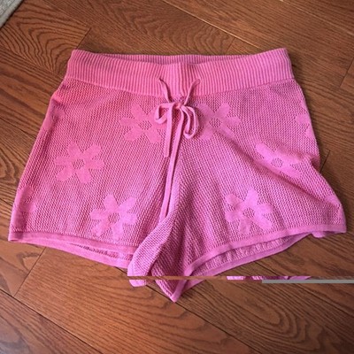 Beach Riot Balboa Short in Blossom Jacquard Size Small New Hot Pink Floral Knit