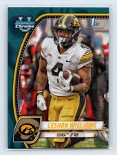 2024 Bowman University Chrome #190 Leshon Williams Teal Lava Refractor