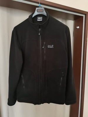 Jack Wolfskin Herren Fleece Jacke Leichte Fleecejacke schwarz Gr.L
