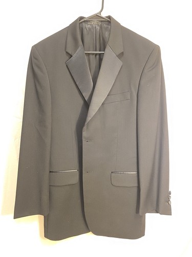 Jones New York Black Wool Blazer 100% Wool Made in Mexico 3-Button Jacket 47338 - Picture 11 of 12