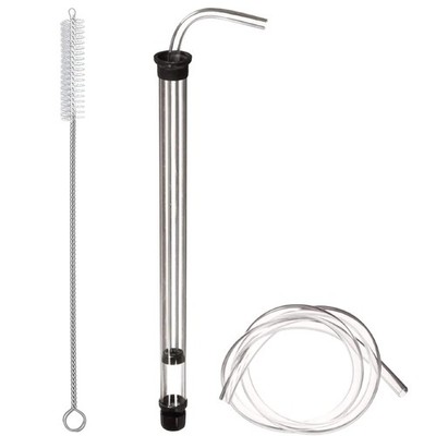 Fermtech Regular 24'' Auto Siphon With 30'' Brush & 8ft Foodgrade Tubing   Wine Be