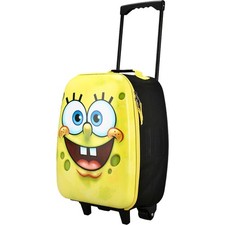 BIOWORLD Bob Esponja Pantalones Cuadrados Rueda Plegable Rodante Maleta de Viaje Equipaje