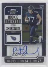 2023 Panini Contenders Optic Rookie Ticket Auto Peter Skoronski #193 Auto 0wp8