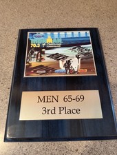 IRONMAN California Oceanside TRIATHLON Wooden Trophy Award Plaque 3rd Place