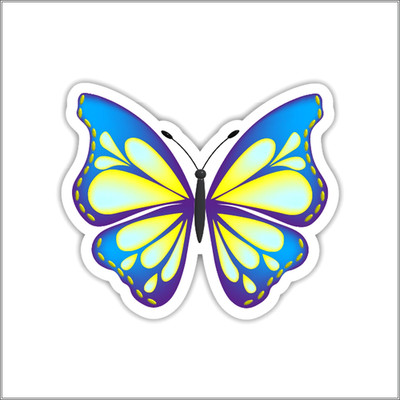 Butterfly Vinyl Sticker Waterproof Aesthetic Decal for Laptop Car Water Bottle