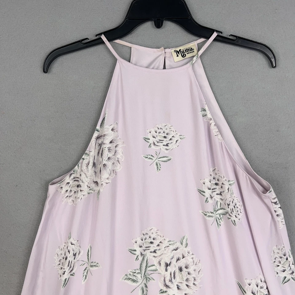 Vestido Show Me Your Mumu Mujer Mediano Lavanda Gómez Mini Halter Hecho en EE. UU. MS7-28 Foto 2 de 4
