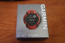 Garmin Instinct 2X Solar GPS Watch - Flame Red