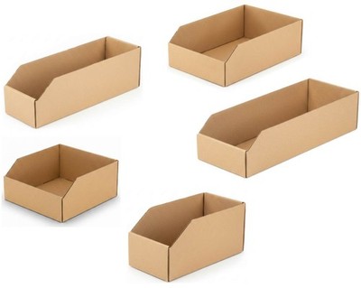 Lagerbox Regalkarton Sichtbox Box Aufbewahrungsbox Karton Lagerkarton 420 g/m²