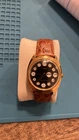 1970s Timex Day Date Mechanical Gold Tone Men's Wrist Watch 26961-02774