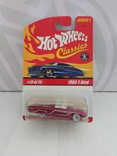 Hot Wheels Classics Series 1 1325 1963 T-bird Spectraflame Magenta - 7 Spoke