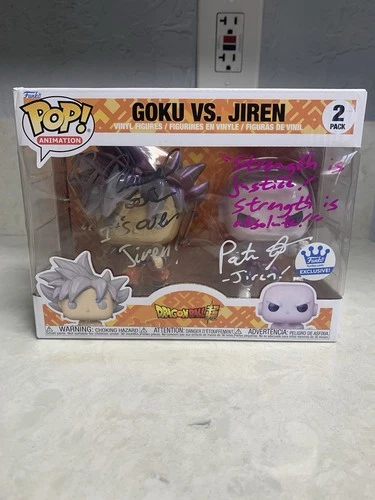 Funko Pop! Vinyl: Dragon Ball - Goku vs. Jiren Duel Signed And Quoted JSA COA