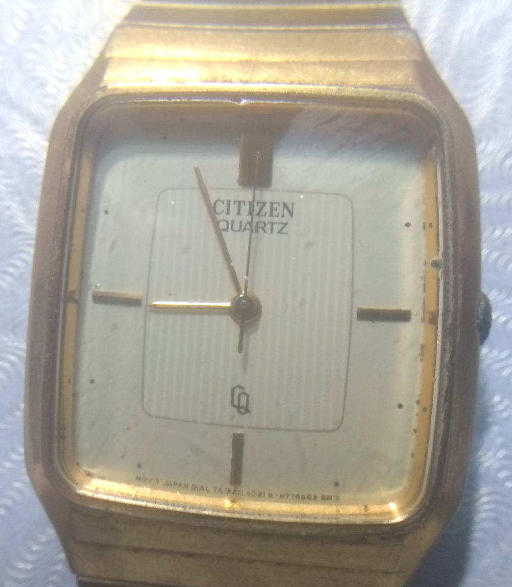 Citizen 4031-s15840z SMG Men's Gold Tone 27mm Watch Fresh for sale