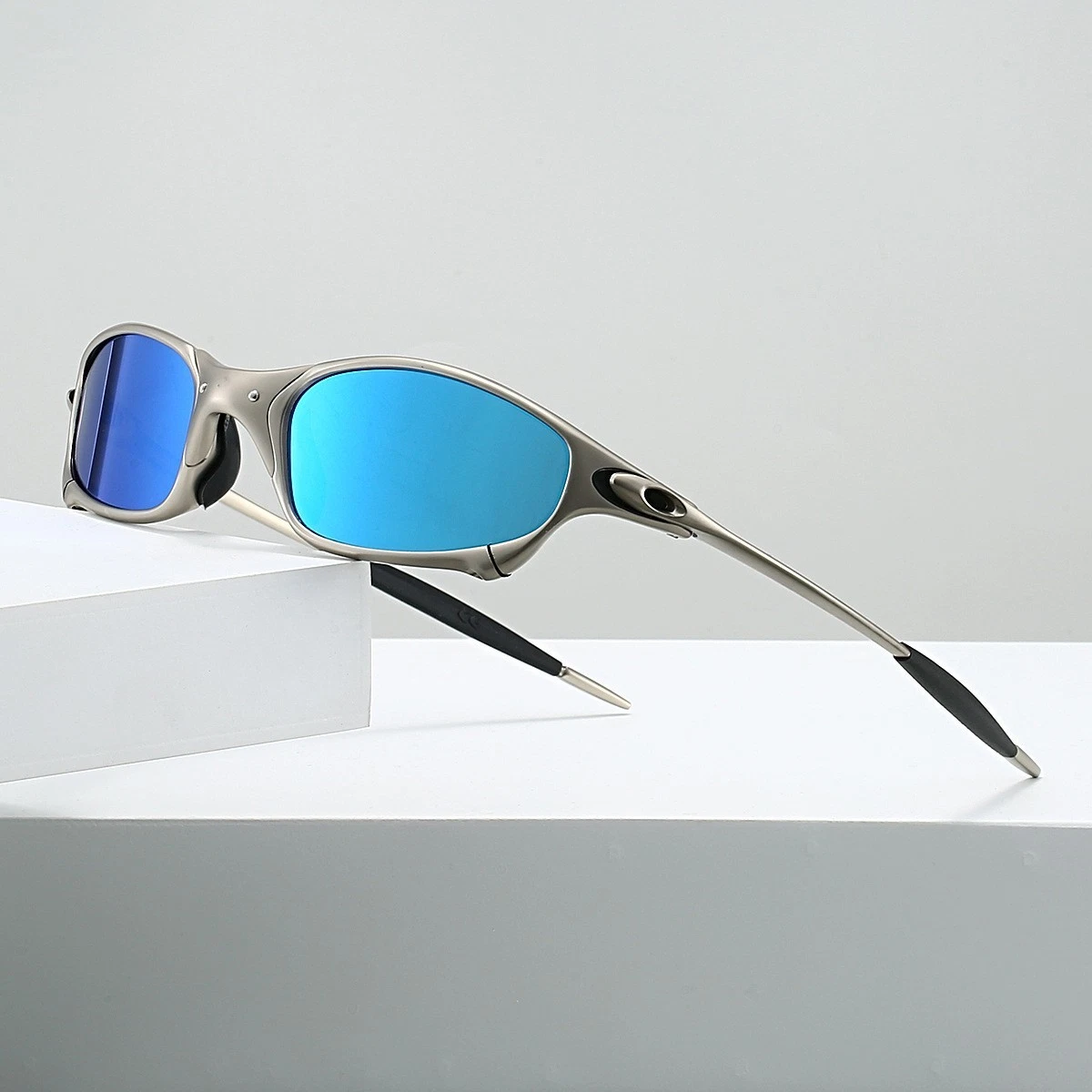 Oakley Ice Blue Polarized Hold out Sunglasses Oakley Big Taco OO9173 Replacement Lenses by Revant Optics main image 2
