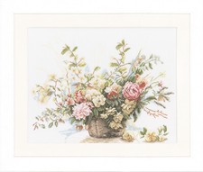 Lanarte Z�hlte Kreuzstich-Kit: Korb Mit Rosen (Bettw�sche)
