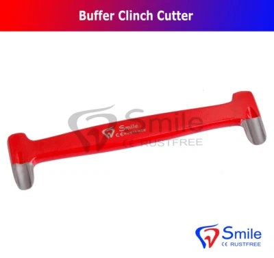 Heavy Clinch Cutter Powder Red Coated Duty Farrier Hoof Buffer Smile Dentale NEW