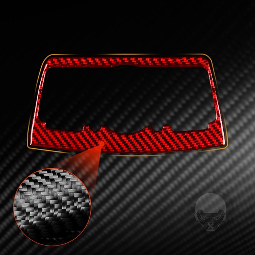 Red Carbon Central Control Multimedia Panel Cover for Infiniti G37 Sedan 2007-13 - Picture 8 of 11