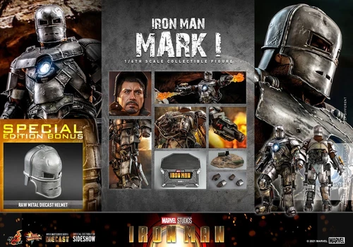 FIGURA DIECAST 1:6 EDICIÓN ESPECIAL HOT TOYS MMS605D40 IRON MAN MARK I TONY STARK