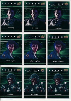 2016 Upper Deck Alien Anthology Mixed Bios insert Chase Card Lot (9) Cards #1