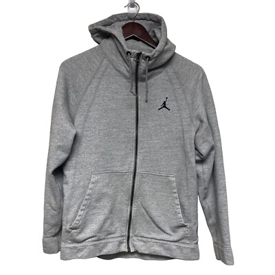Jordan Nike Wings Fleece Hoodie Sweatshirt Gray 860196-063 Full