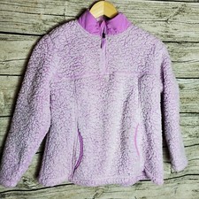 WONDER NATION Pink Sherpa Zip Up Jacket Size XL 14-16 Girls.