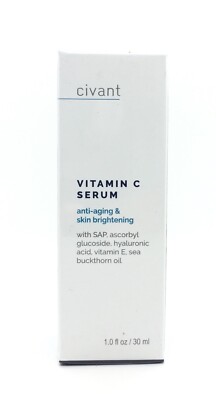 Civant Vitamin C Serum Anti Aging and Skin Brightening Hyaluronic Acid NEW
