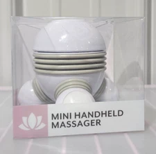 Vivitar Handheld Battery Operated Massager White & Beige Pressure Activated