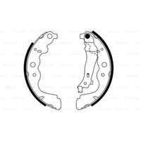 Bosch Bremsbackensatz Bremsbacken Hinten FüR Renault Captur J5_ Dacia Duster
